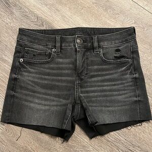 AE distressed jean shorts